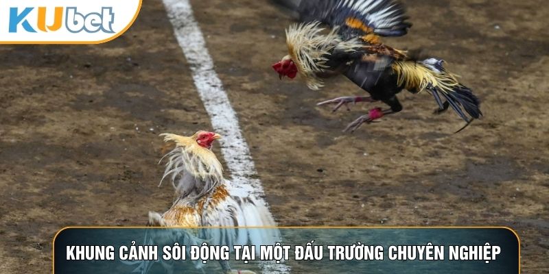 Khung cảnh sôi động tại một đấu trường chuyên nghiệp